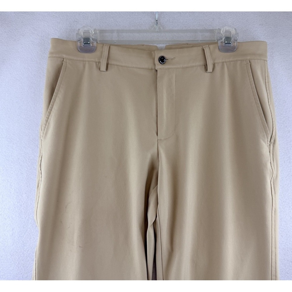 Dunning Golf Khaki‎ Performance Golf Pants Polyester Spandex Stretch, 32x32